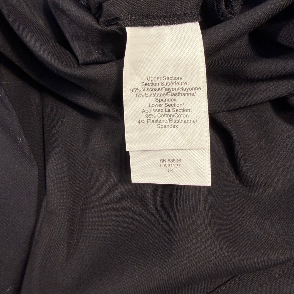 DKNY Sleeveless Mixed Media Dress Women's 10 Black New Utility Zip Pocket $195 - Picture 6 of 7